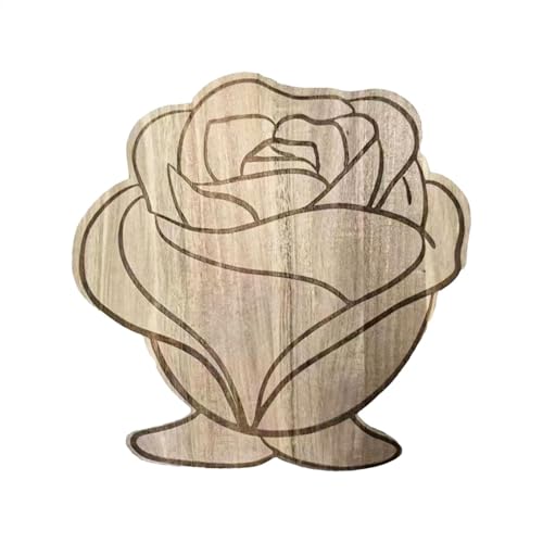 Tablas de cortar, tabla de cortar para manualidades, tablas de cortar para cocina, tabla de servir queso de madera con patrón de flores de rosa, tabla de embutidos para carne, queso, pan,