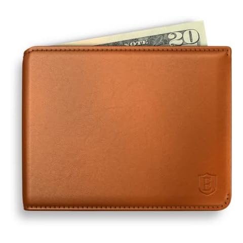 Ekster Magnetic Leather Wallet for Men | LWG-Certified Men's Wallet | Minimalist Wallets with RFID Blocking Layer | Slim & Modern Bifold Wallet for Quick Card Access (Caramel) Cover