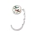 JISEN Portable Handbag Hanger Table Bar Purse Instant Swivel Top Foldable Hook Dragonfly1