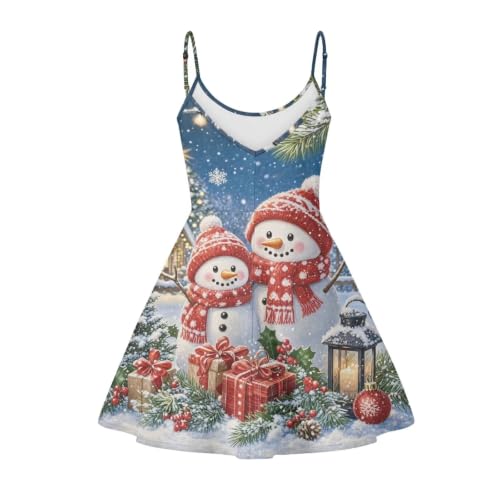 Image of Coloranimal Women's Summer Sleeveless Casual Swing Dresses with Loose Fit Beach Sundress