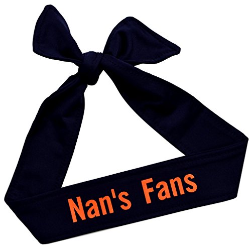 Funny Girl Designs Tie Back Sport Headband with Your Custom Team Name or Text in Vinyl
