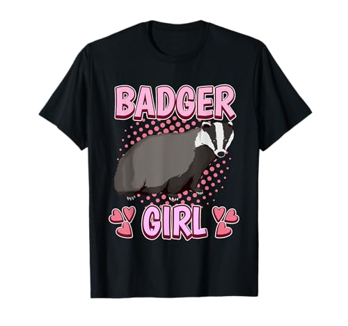 Choses Blaireau Badger Girl Blaireaux T-Shirt