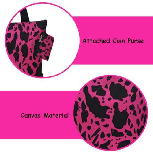 Image of NGIL Medium Top Zipper Closure Canvas Tote Bag with Attached Matching Coin Purse For Moms and Nurses