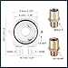 TUCKBOLD Universal Car Aluminum Alloy Oil Filter Cooler Sandwich Thread Plate Adapter Oil Cooler Kit Silver Tone M20x1.5 1/8 NPT Automotive Parts