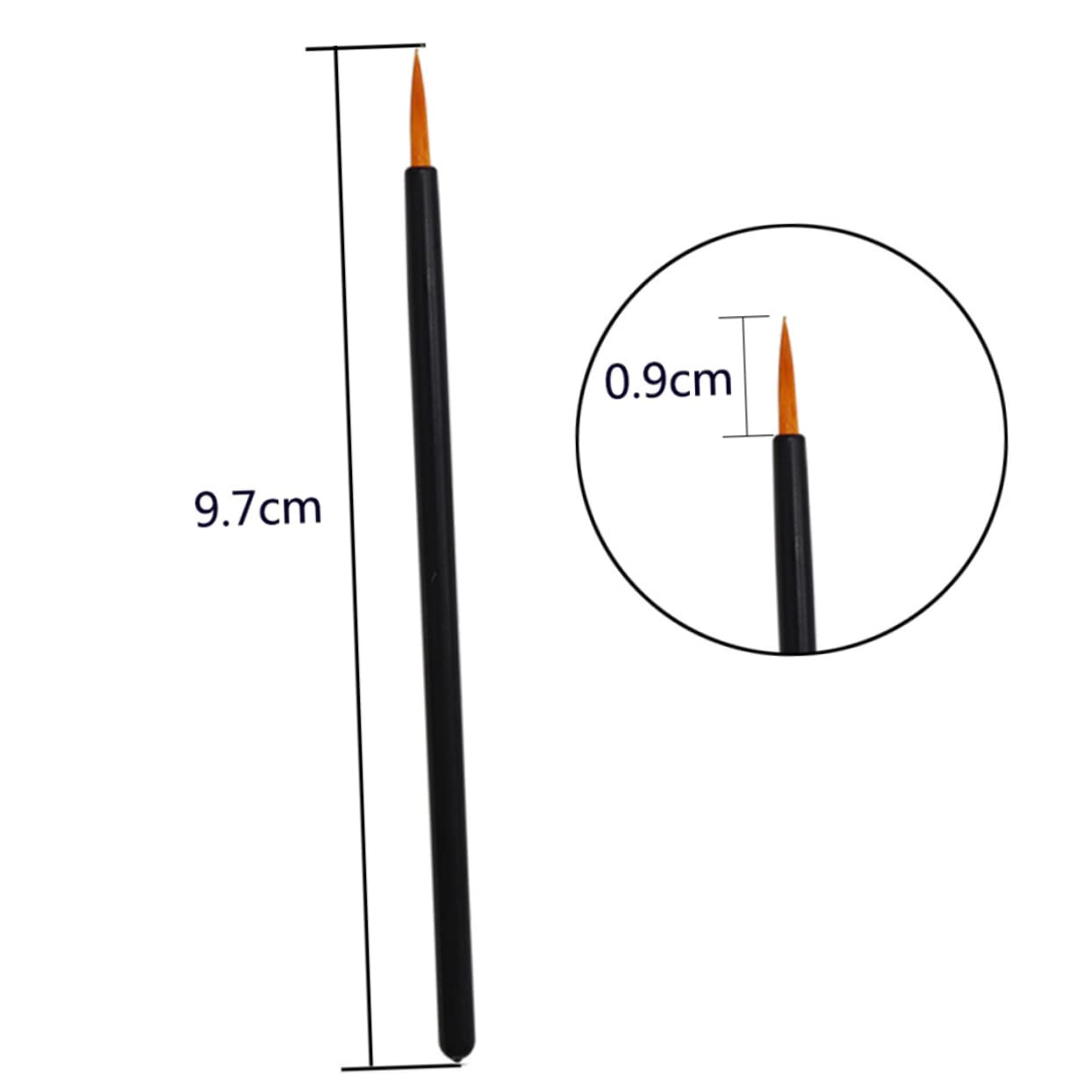 Generic Professional Eyeliner Brush Kit 50pcs Slim Wands for Eye Makeup Versatile for Lip Liner Women's Makeup Tool