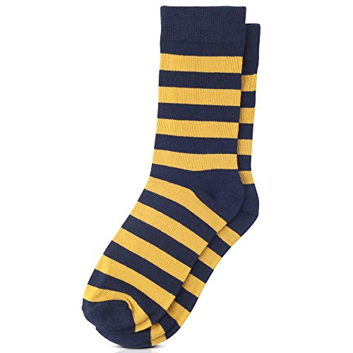 Jacob Alexander College Stripe Cotton Dress Socks