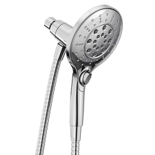 Moen Engage Chrome Magnetix Six-Function 5.5-Inch Handheld Showerhead with Magnetic Docking System, 3662EP