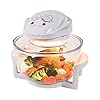 Quest 43890 12 Litre Halogen Oven/Low Fat, Multi-Function Oven/Toughened Glass Material/Healthy Air Cooking/Self-Cleaning Mode / 60 Minute Timer / 1400W