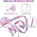 HiUnicorn 30PCS Sparkling Dance Ribbon for Kids Girls Princess Mermaid Ballet Ballerina Gymnastics Birthday Party Favors Decorations, Kids Twirling Streamer Ribbon Dancer Wands for Outdoor Toys