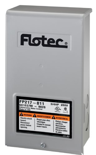 Flotec FP217-811 Parts2O Pentek Heavy Duty Submersible Well Pump Control Box, 230 V, 3/4 Hp, No 4