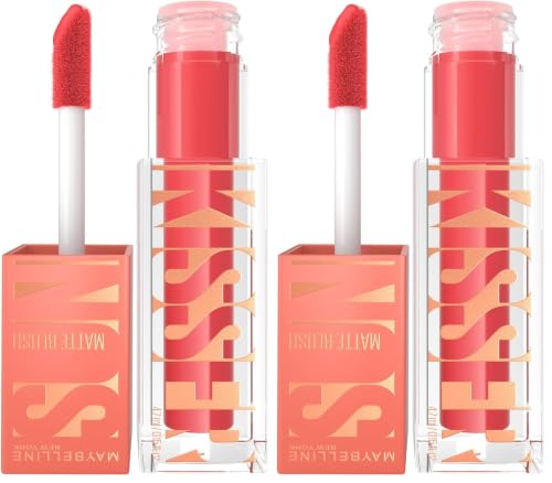 Image of Maybelline New York Sunkisser Hazy Matte Blush, Rose Burst (Pack of 2)