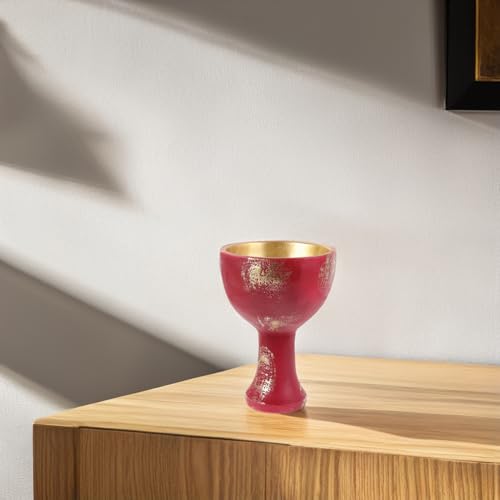 Figura artística de cáliz santo de resina para rituales 8