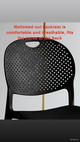 Image of Dream Furnishing - Set of 8 Stackable Dinning Chairs for Home Cafe Office Hotel for Indoor and Outdoor Patio (Orange Set 8)