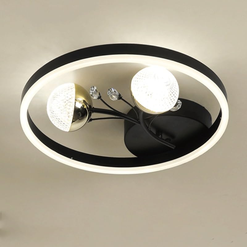 Plafonnier tricolore QHQQXN anti-fatigue oculaire avec abat-jour en cristal acrylique