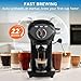 XIXUBX Espresso Machine, 20 BAR Pump Temperature Control, Compact Espresso Maker with Steam Milk Frother, Professional Coffee Makers for Home, Cappuccino, Latte, Gifts for Coffee Lover, Black