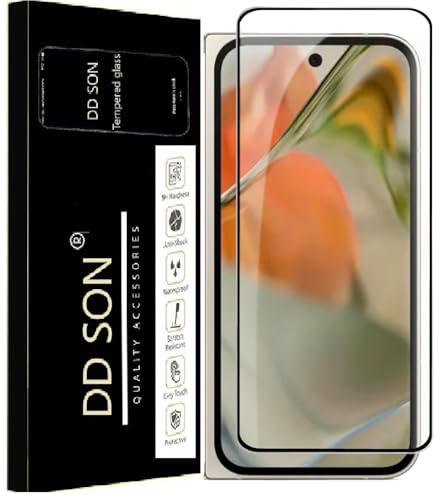 Image of DD SON Advanced HD+ Black Border Tempered Glass Screen Protector Compatible for Google Pixel 9 Pro Fold 5G (6.3 Inch, Pack of 1) | Full Screen Coverage (except edges) Screen Protector