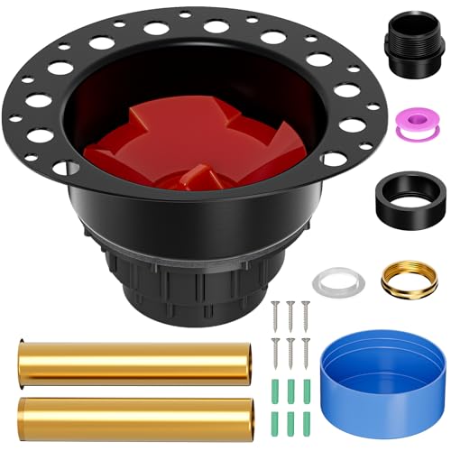 Freestanding Tub Drain ABS Free Standing Tub Drain Kit For All Freestanding Bathtubs 1-1/2 to 2 Drainage Pipe Fitting Brass Tailpipe Quick Installation and Removal