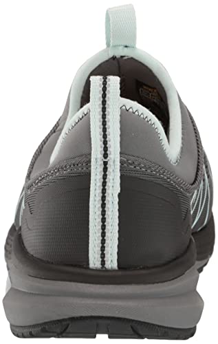 KEEN Utility Women’s Vista Energy Shift Low Composite Toe Slip On Industrial Work Sneakers, Steel Grey/Blue Glass, 8 D (Medium) US