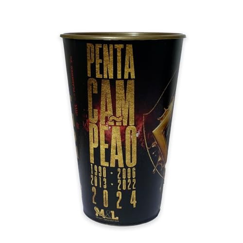 Copo Flamengo Oficial Penta Campeão Copa do Brasil - Plástico 550ml