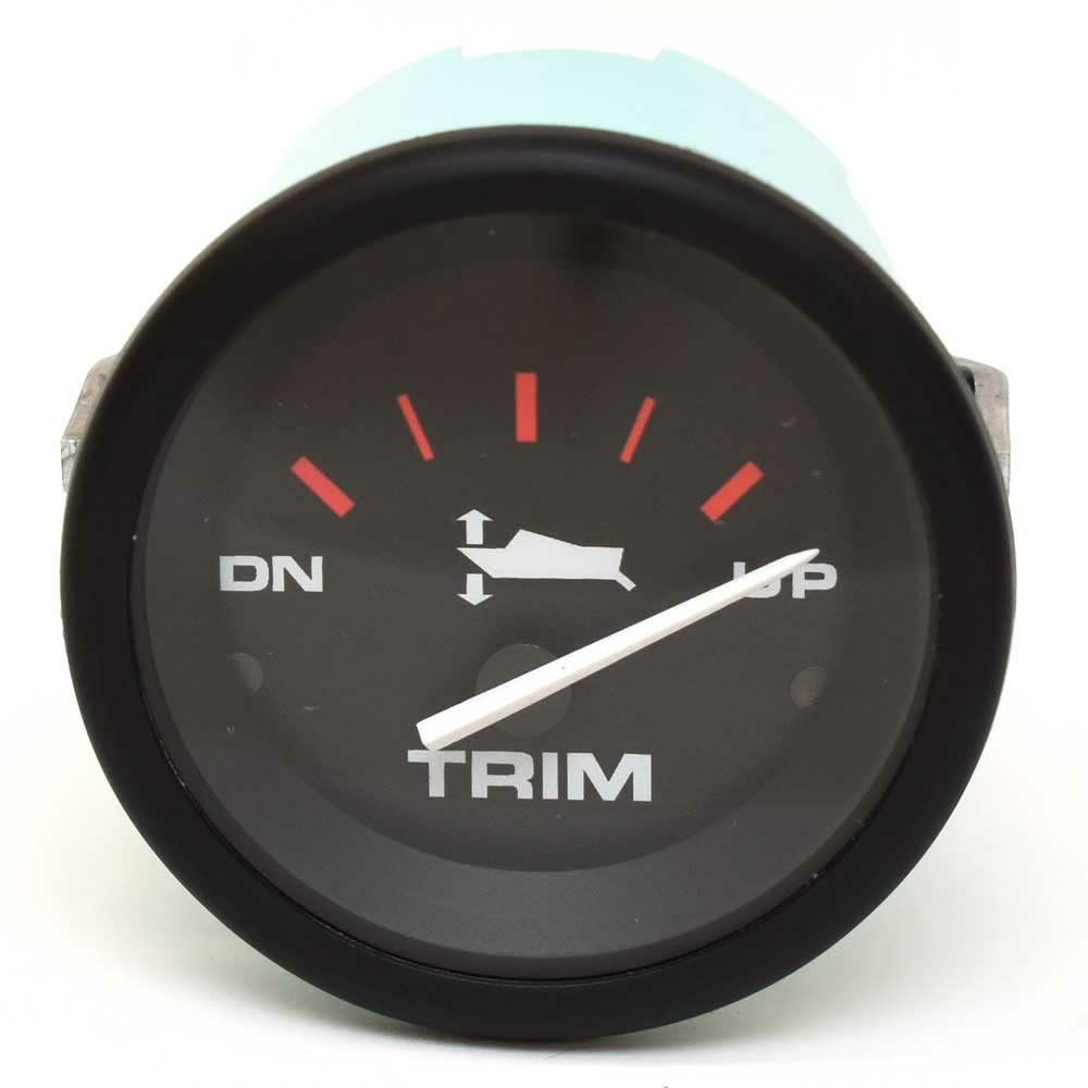 Veethree Boat Trim Gauge 780018PMNB | 2 Inch Black