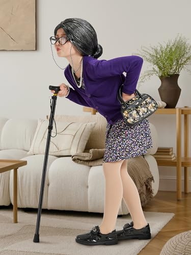 Disfraz de abuela para niña 5-7 años miniatura 6