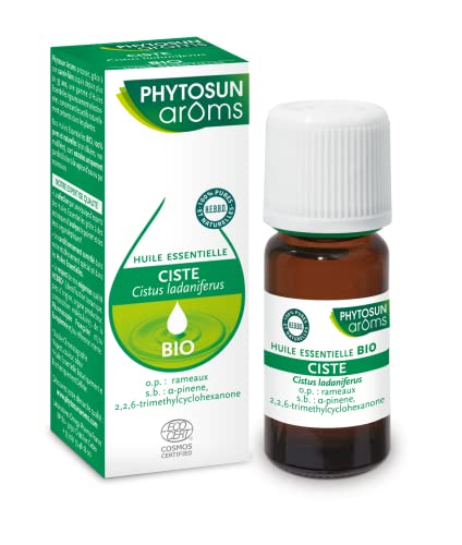Phytosun Arôms - Huile Essentielle de Ciste Ladanifère BIO - 100% Pure et Naturelle - 5 ml Cover