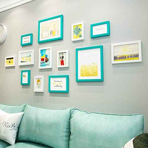 Xyeqz 13 Pcs Picture Frames, Gallery Frame Set, Due 10 Pollici, Quattro 7 Pollici, Sette 5 Pollici,C