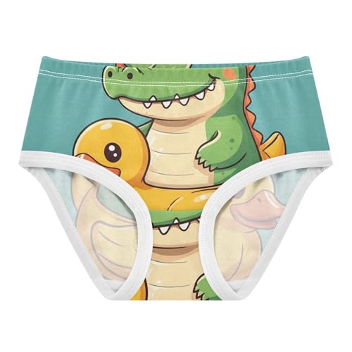 Cute Cartoon Green Crocodile Toddler Girls Underwear 2t Cotton Cute Panties Girl Colorful Underpants Briefs