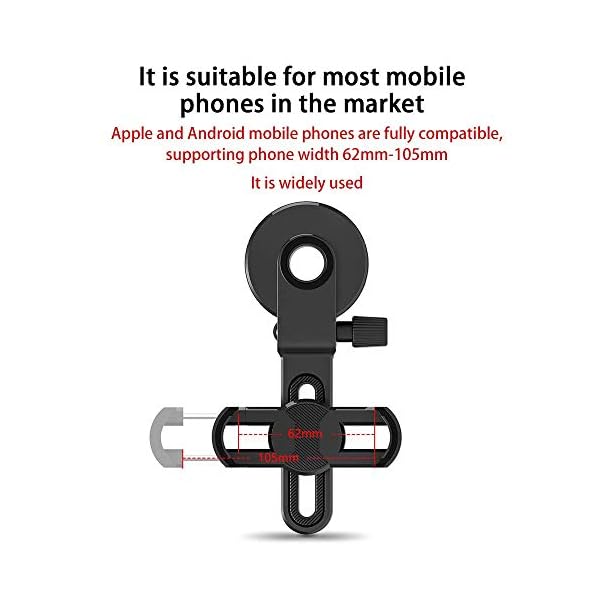 Zueyen Teleskop-Handy-Adapter, kompatibel mit Spektivferngläsern, Monokular, passend für fast alle Marken von… – Bild 6