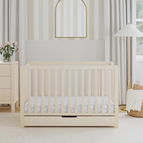 Carter’s by DaVinci Colby 4-in-1 Convertible Crib with Trundle Drawer