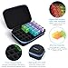 Monthly Pill Organizer 2 Times a Day, 30 Day Pill Organizer Box AM PM with Weekly Pill Bag,32 Daily Large Compartments,1 Month Pill Holder to Hold Vitamins, Medication and Supplements