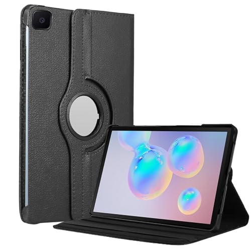 Image of M Cart Smart Rotate Hard Back Flip Stand Case Cover for Samsung Tab S6 Lite Cover 10.4 inch SM-P610 /P615 (Black)
