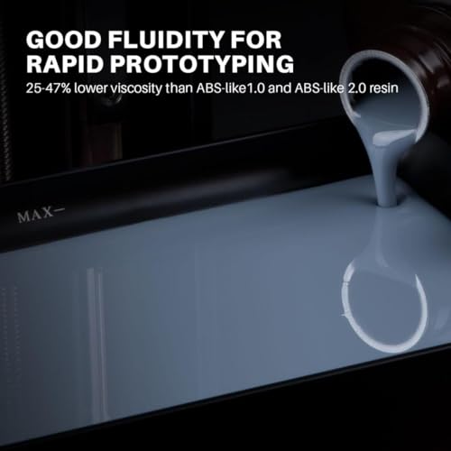 Image of ELEGOO ABS-Like 3.0 3D Printer Resin 3000g (Grey + Black + Clear Red) | High Strength and Toughness, High Precision, Low Viscosity, UV-Curing Photopolymer Resina for MSLA DLP LCD 3D Printers