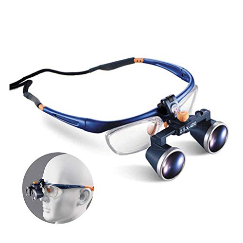 Lupa frontal binocular de 2.5x para tasacion de joyas sin fatiga