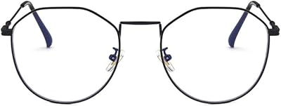 Unisex Glasses Frame Retro Black Oval Full Frame Decoration Prescription Glasses