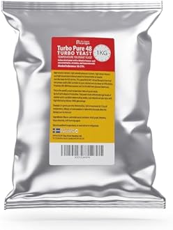 The Original Prestige - 48 Hours Turbo Pure Yeast 18 Percent - 1 Kg - Home Brewing Active Yeast Compound for Pure, Alcobase for Ready to Drinks and More