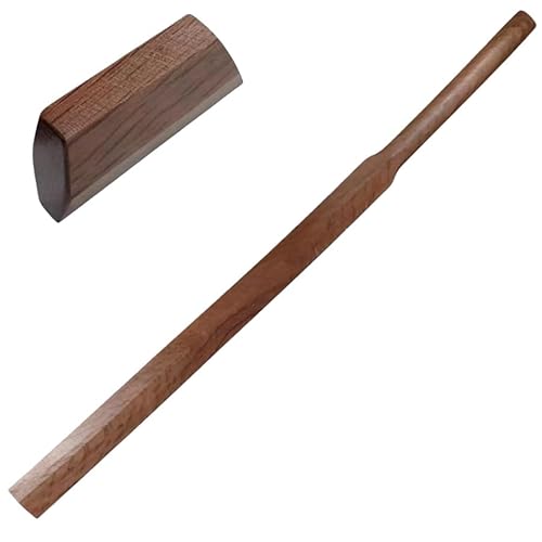 Jireko 鍛錬棒 剣道 素振り用木刀 居合道 初心者 実木製 全長115cm 加重木刀 未開封刃 頑丈 耐久性 使いやすい 伝統工法 筋トレ 道場練習 インテリア 家庭用 (A)