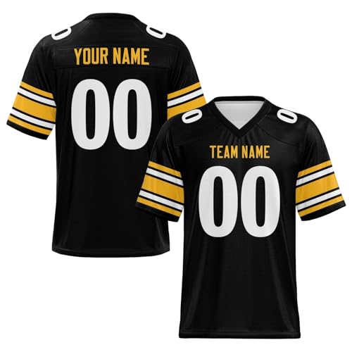 Custom Football Jersey Personalized Team Name Number Logo Jerseys Customized Football Shirt for Men...
