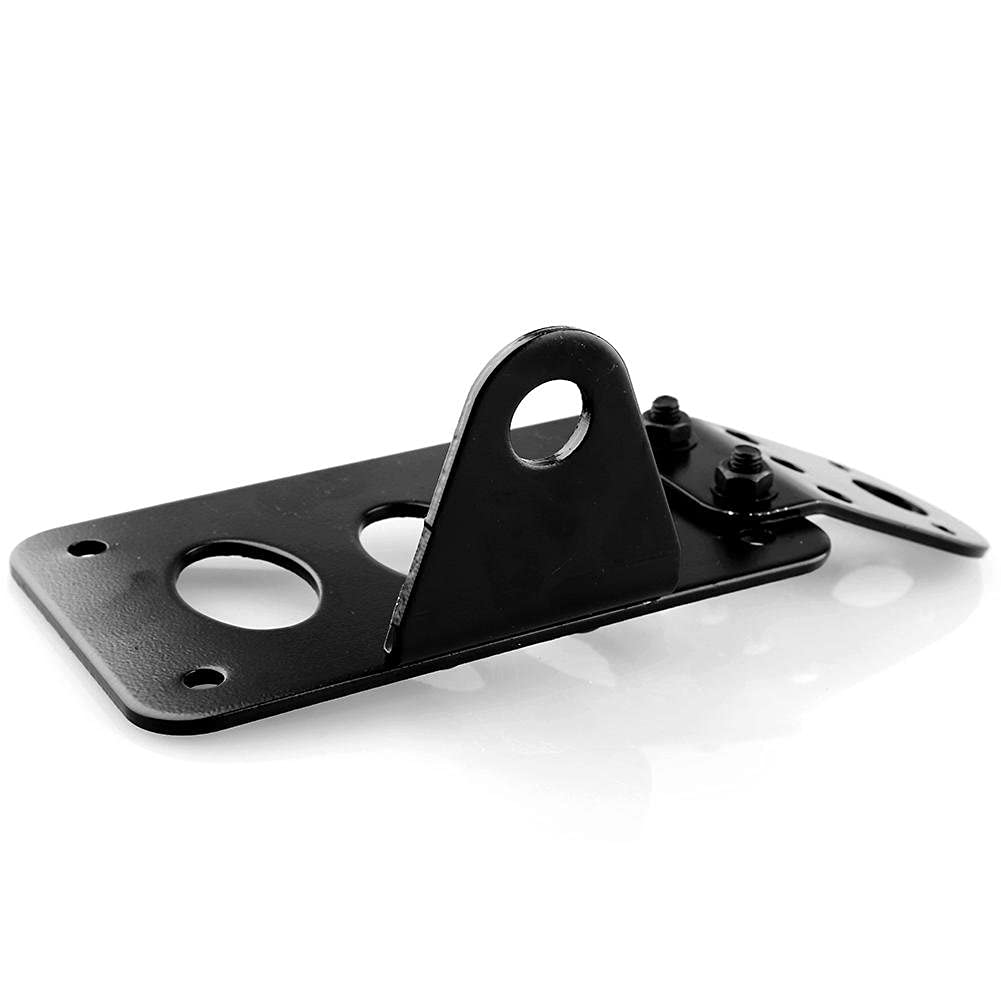 Staffa Portafanale Posteriore Per Moto KIMISS In Alluminio, Regolabile E Verniciata Nero, Kit Bulloneria Incluso
