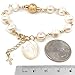SIFRIMANIA Virgin Mary Medal Adjustable Cultured Pearl Handmade Bracelet (Miraculous Image)