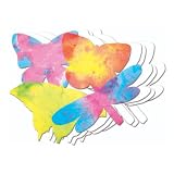 Roylco Inc. R-2445 Color Diffusing Butterflies White, 7 IN X 11 IN ,count of 48