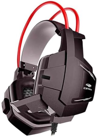 Headset Gamer C3Tech PH-G11BK Sparrow Preto - Com Microfone Drive...