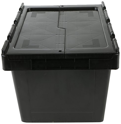 Mind Reader ColLCRATE-Storage Papelera, plástico, negro, 1-(Pack)