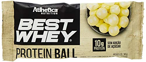 Protein Ball Best Whey - 12 Unidades Chocolate Branco - Atlhetica Nutrition, Athletica Nutrition