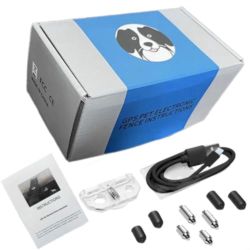 Pilipane GPS Wireless Hundezaun Elektrischer Einstellbares Weste Zaun mit 3 Trainingsmodi wiederaufladbares Haustierzaunsystem mit reflektierenden Streifen für Outdoors