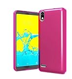 PT Slim TPU Flexible Cover Cell Phone Case for ZTE Avid 559 + Gift Stand (Pink)