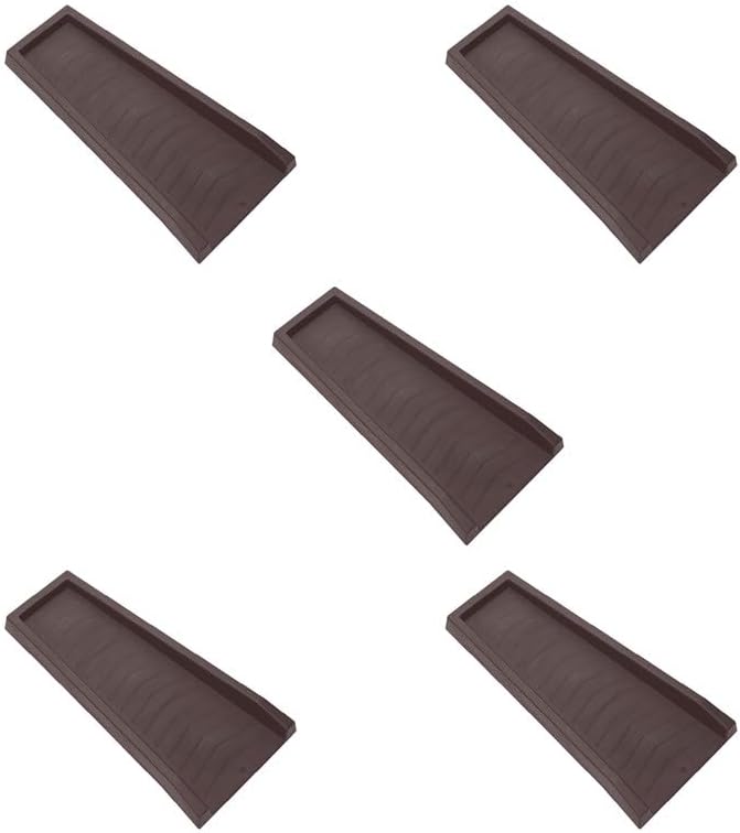 Master Mark Splash Block, Decorative Gutter Downspout Extensions, Splashguard, Foundation Water Diverter, Rain Gutter Guard, Plastic 24 Brown (5 Pack)