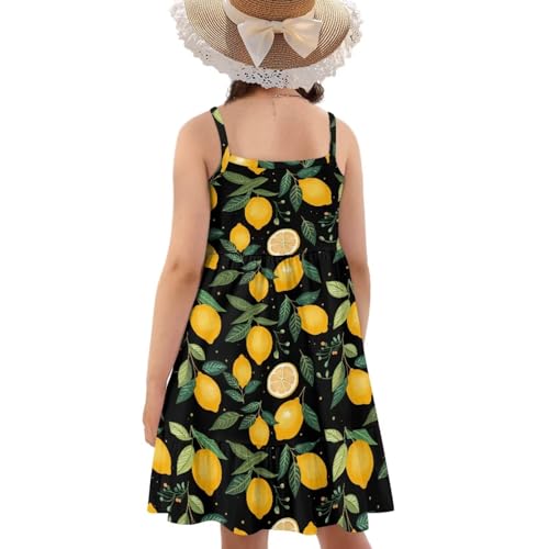 Girls Spaghetti Strap Dress Summmer Sundress Patchwork Dress for Girls in 3t to 14 Years2