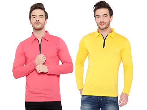 Image of Men's Full Sleeve Zip Collared Neck Pack of 2