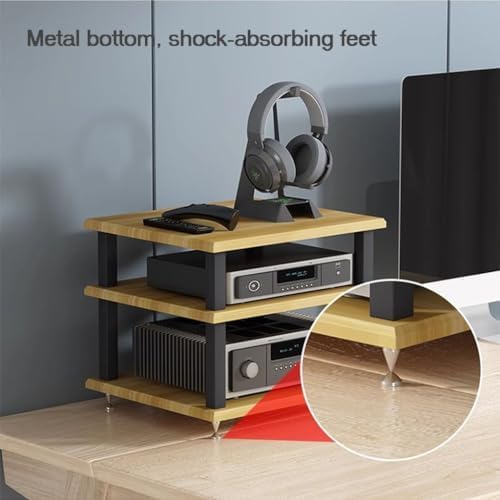 Szafka audio HIFI – wielowarstwowa półka AV i stojak na odtwarzacz płyt muzycznych, stylowa jednostka multimedialna do kina domowego, stojący stojak do przechowywania dla audiofilów
